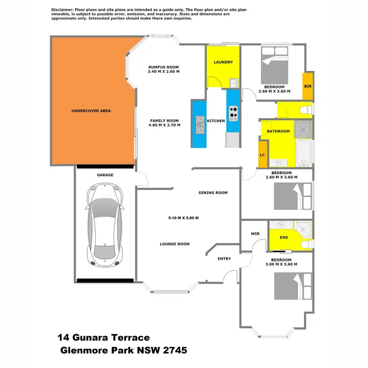 Floorplan of Homely house listing, 14 Gunara Terrace, Glenmore Park NSW 2745