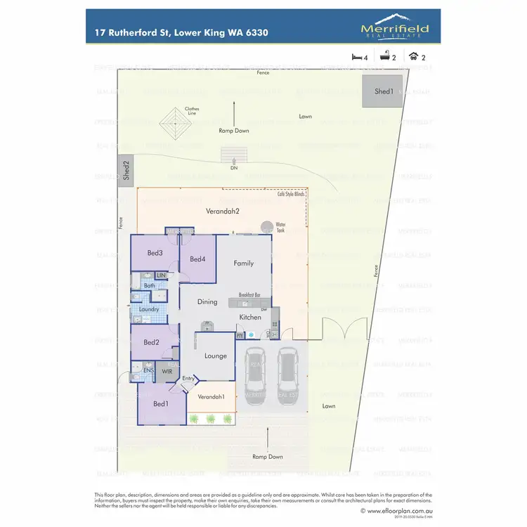 Floorplan of Homely house listing, 17 Rutherford Street, Lower King WA 6330