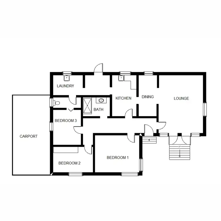 Floorplan of Homely house listing, 5 Rupert Street, Port Augusta SA 5700