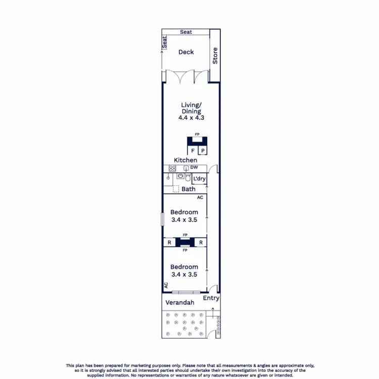 Floorplan of Homely house listing, 76 Hardiman Street, Kensington VIC 3031