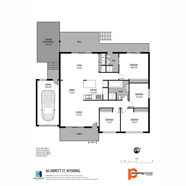 Floorplan of Homely house listing, 60 Jarrett Street, Wyoming NSW 2250
