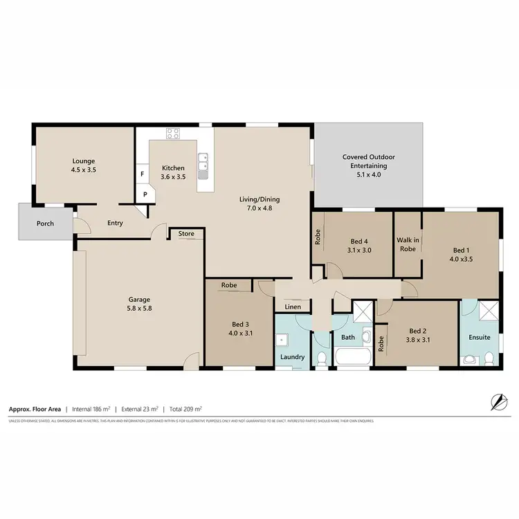 Floorplan of Homely house listing, 5 Adab Close, Boronia Heights QLD 4124