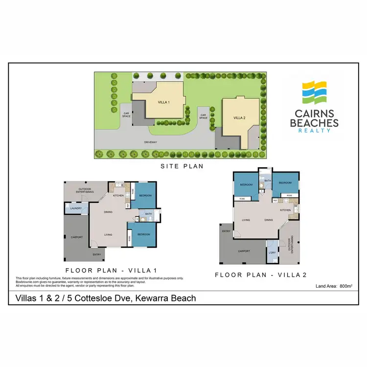Floorplan of Homely semi-detached listing, 5 Cottesloe Dve, Kewarra Beach QLD 4879