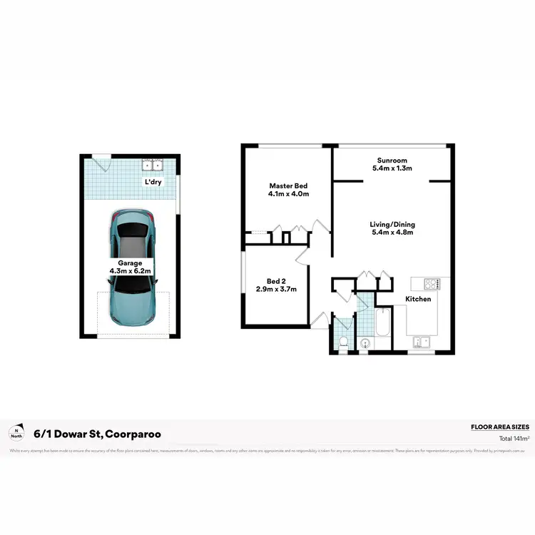 Floorplan of Homely unit listing, 6/1 Dowar Street, Coorparoo QLD 4151
