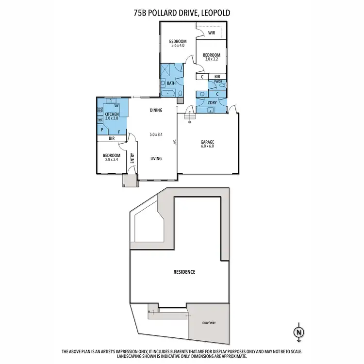 Floorplan of Homely house listing, 75B Pollard Drive, Leopold VIC 3224