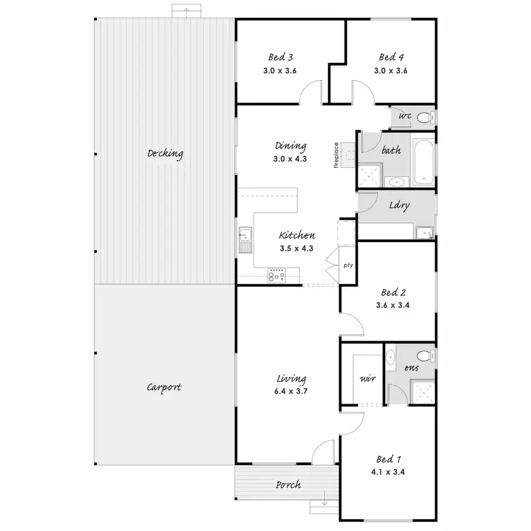 Floorplan of Homely house listing, 3 Asim Court, Port Lincoln SA 5606