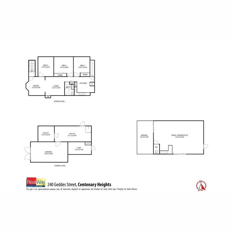 Floorplan of Homely house listing, 240 Geddes Street, Centenary Heights QLD 4350