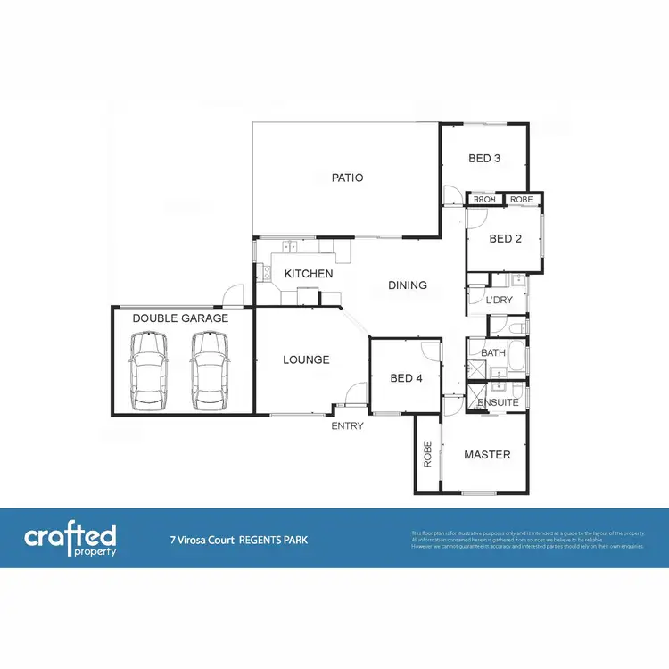 Floorplan of Homely house listing, 7 Virosa Court, Regents Park QLD 4118
