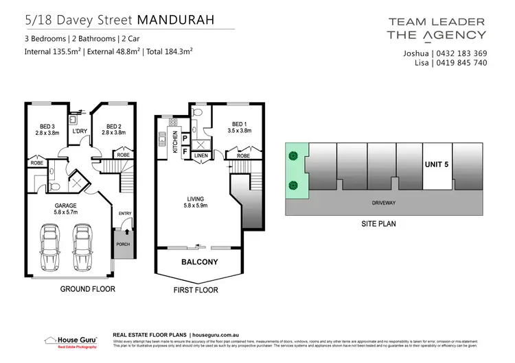 Floorplan of Homely villa listing, 5/18 Davey Street, Mandurah WA 6210