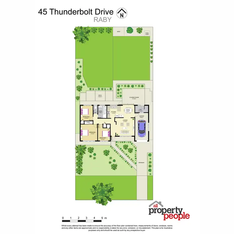 Floorplan of Homely house listing, 45 Thunderbolt Drive, Raby NSW 2566