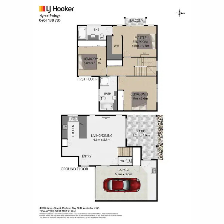 Floorplan of Homely townhouse listing, 4/190 James Street, Redland Bay QLD 4165