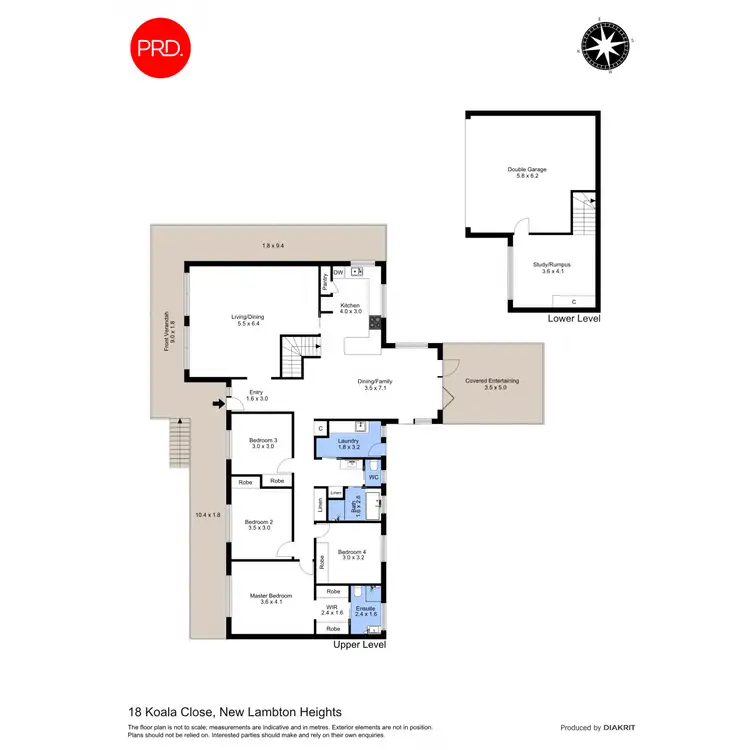 Floorplan of Homely house listing, 18 Koala Close, New Lambton Heights NSW 2305