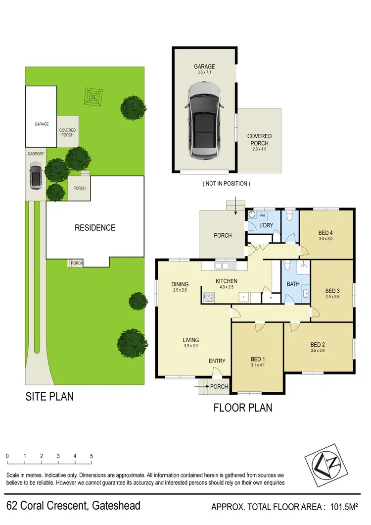 Floorplan of Homely house listing, 62 Coral Cr, Gateshead NSW 2290