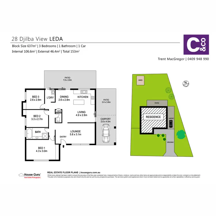 Floorplan of Homely house listing, 28 Djilba View, Leda WA 6170