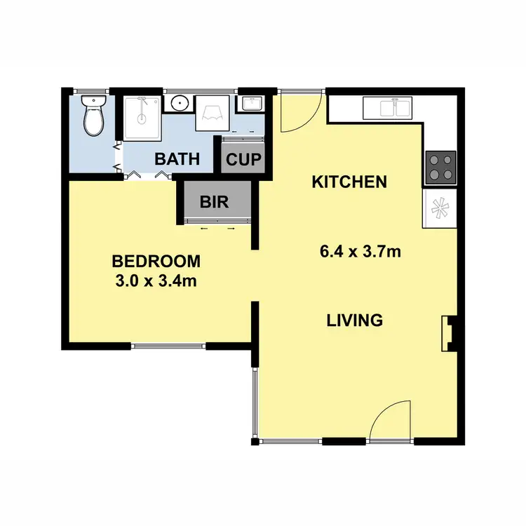 Floorplan of Homely unit listing, 3/38 Adelaide Street, Albion VIC 3020