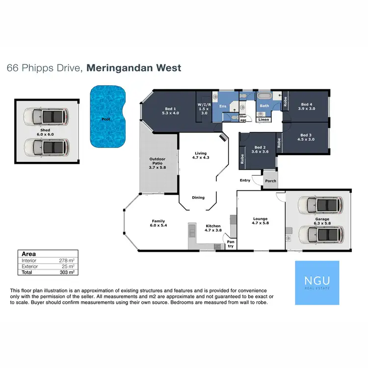 Floorplan of Homely house listing, 66 Phipps Drive, Meringandan West QLD 4352