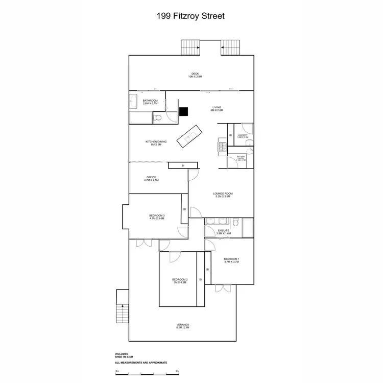 Floorplan of Homely house listing, 199 Fitzroy Street, Grafton NSW 2460