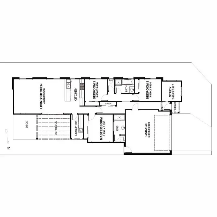 Floorplan of Homely house listing, 9 Hampshire Way, Curlewis VIC 3222