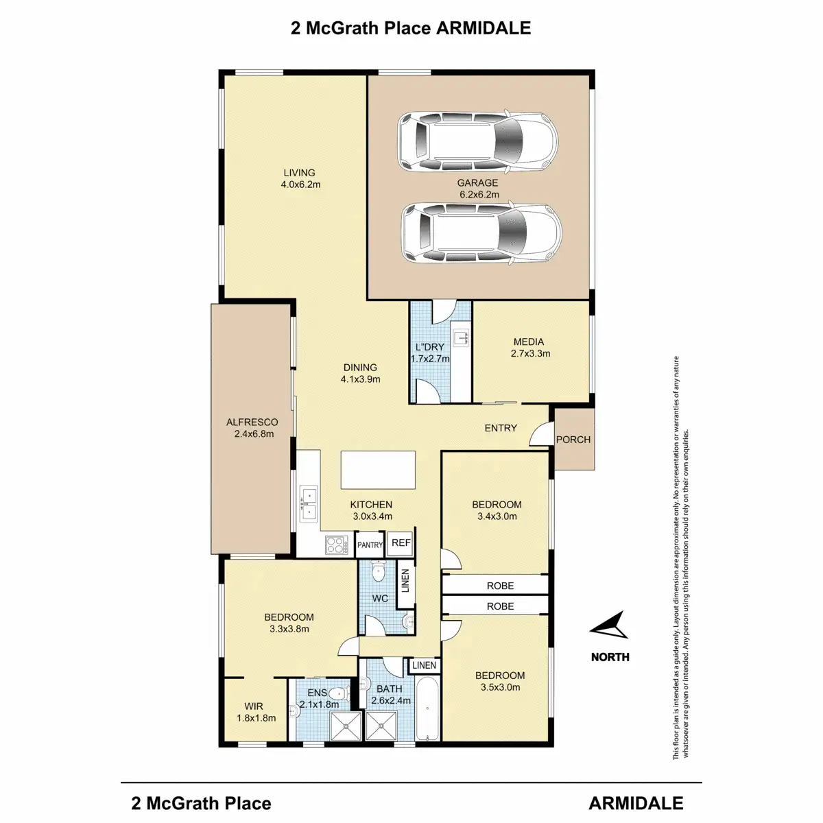 Floorplan of Homely house listing, 2 McGrath Place, Armidale NSW 2350