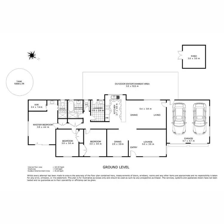 Floorplan of Homely house listing, 1 Greenway Court, Highfields QLD 4352