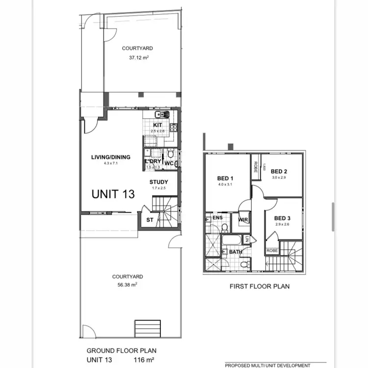 Floorplan of Homely townhouse listing, 14/27-31 Canberra Street, Oxley Park NSW 2760