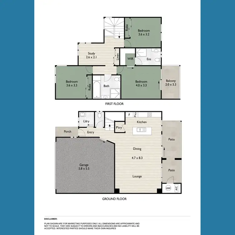 Floorplan of Homely townhouse listing, 2/190 Queens Road, Nudgee QLD 4014