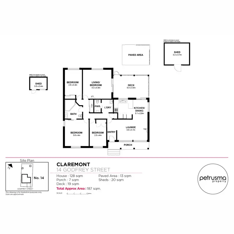Floorplan of Homely house listing, 14 Godfrey Road, Claremont TAS 7011