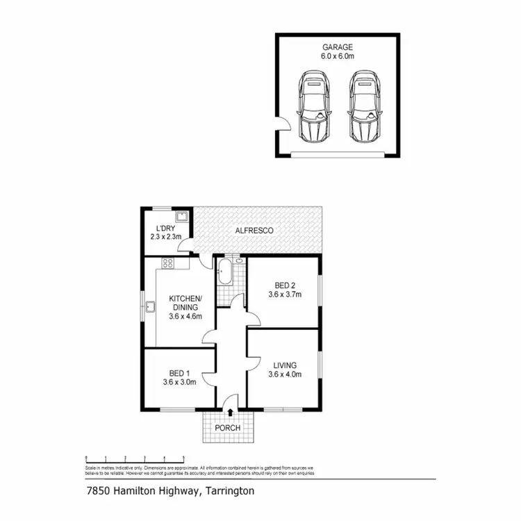 Floorplan of Homely house listing, 7850 Hamilton Highway, Tarrington VIC 3301