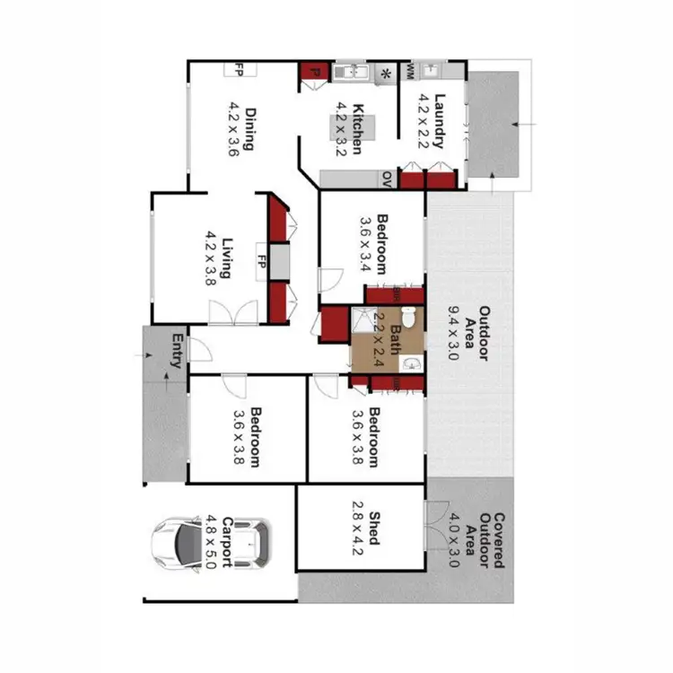 Floorplan of Homely house listing, 25 Macarthur Street, Sale VIC 3850
