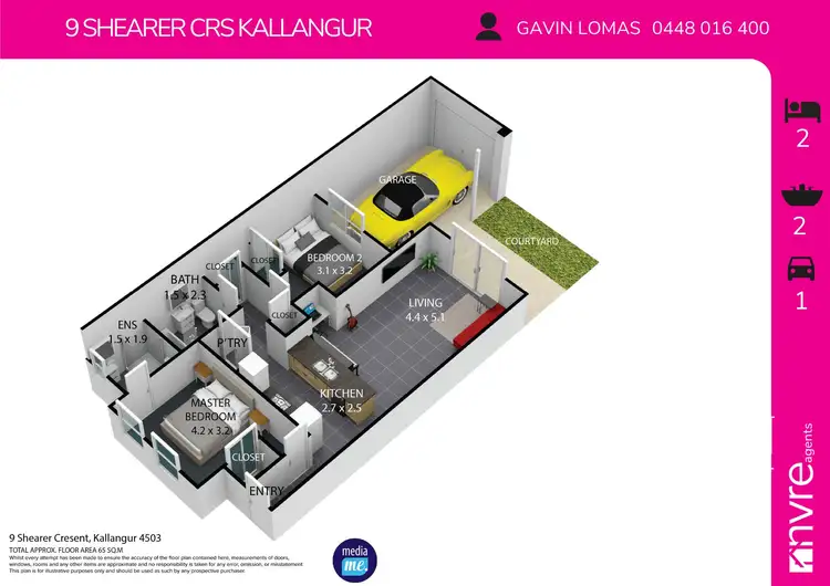 Floorplan of Homely house listing, 9 Shearer Crescent, Kallangur QLD 4503