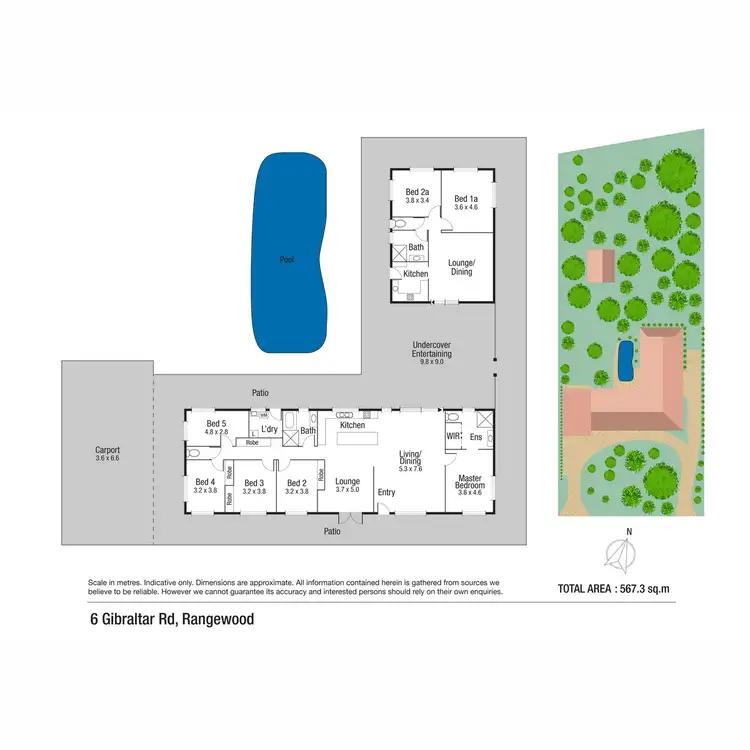 Floorplan of Homely rural property listing, 6 Gibraltar Road, Rangewood QLD 4817