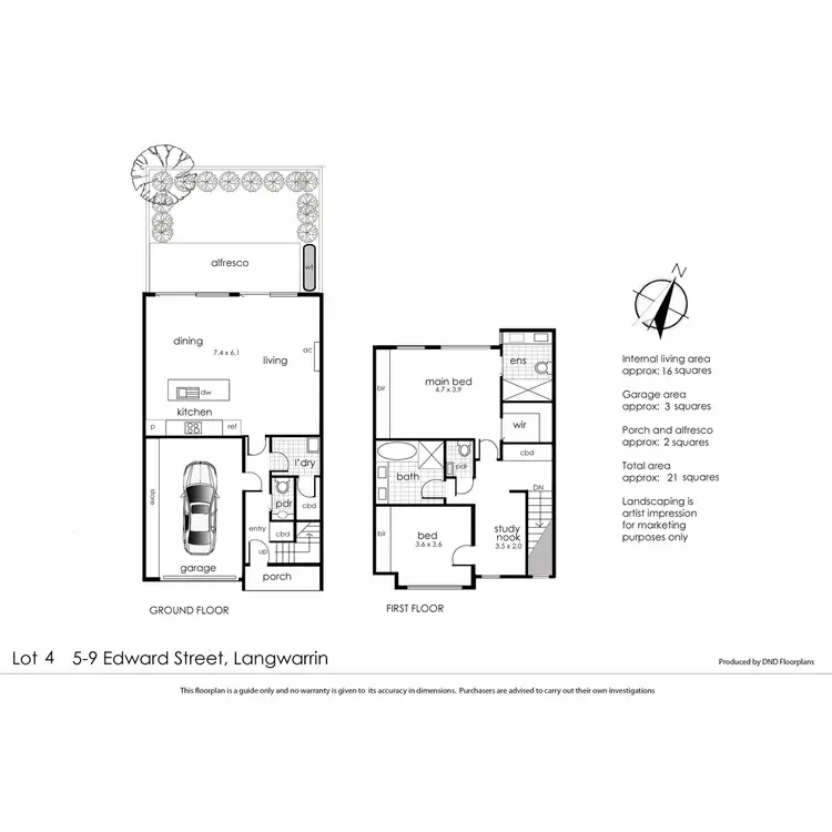 Floorplan of Homely unit listing, Lot 4/5-9 Edward Street, Langwarrin VIC 3910