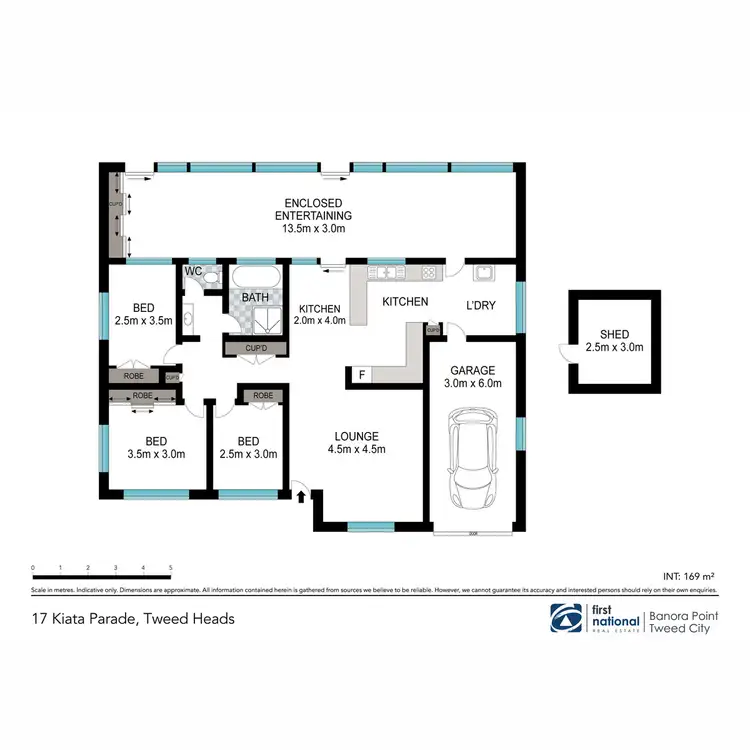 Floorplan of Homely house listing, 17 Kiata Parade, Tweed Heads NSW 2485