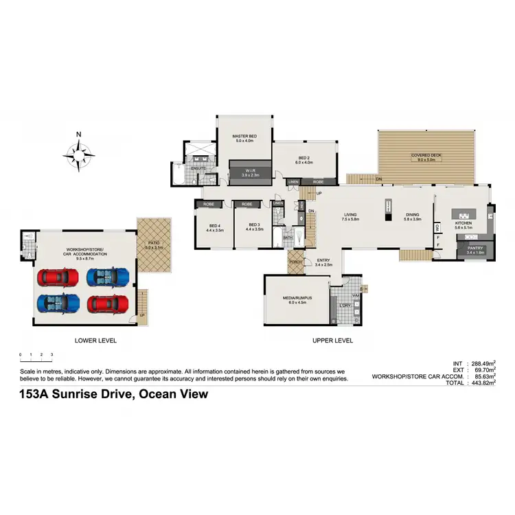 Floorplan of Homely house listing, 153A Sunrise Drive, Ocean View QLD 4521