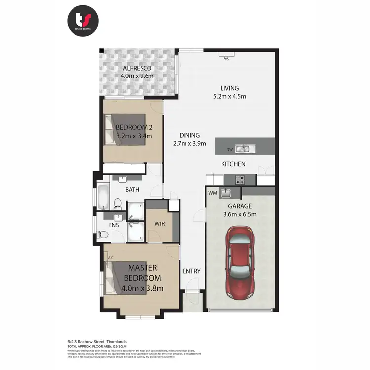 Floorplan of Homely villa listing, 5/4-8 Rachow Street, Thornlands QLD 4164
