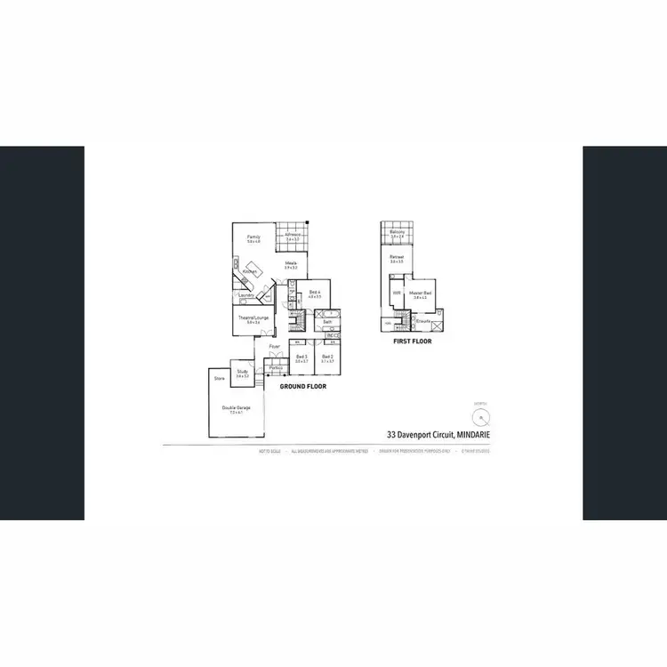 Floorplan of Homely house listing, 33 Davenport Circuit, Mindarie WA 6030
