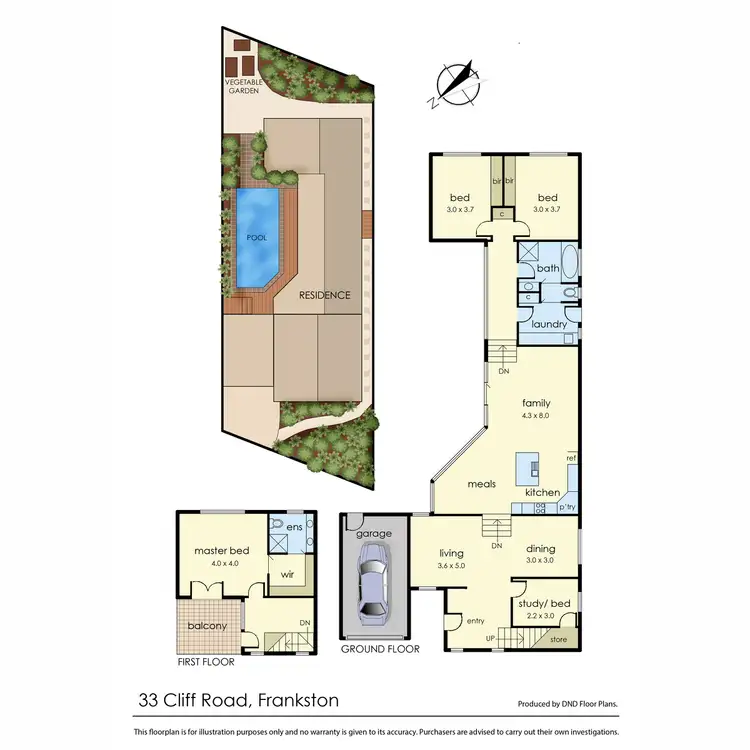 Floorplan of Homely house listing, 33 Cliff Road, Frankston VIC 3199
