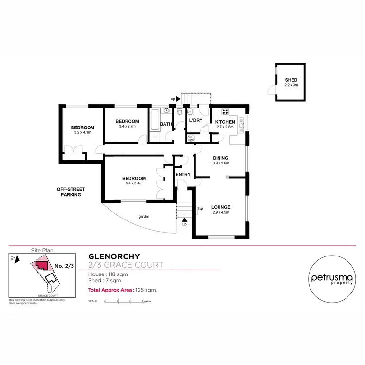 Floorplan of Homely unit listing, 2/3 Grace Court, Glenorchy TAS 7010
