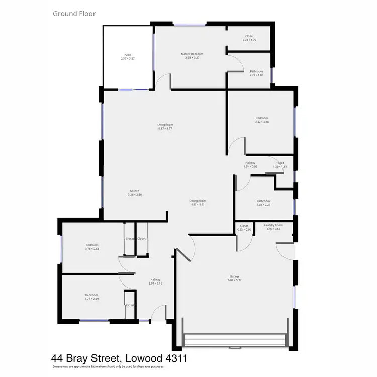 Floorplan of Homely house listing, 44 Bray Street, Lowood QLD 4311