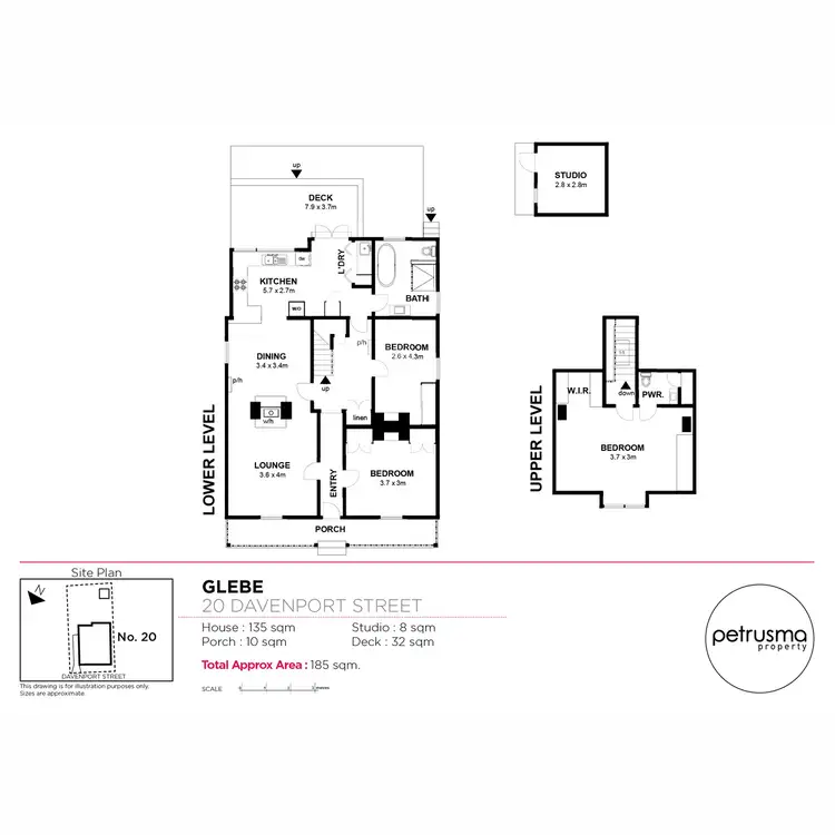 Floorplan of Homely house listing, 20 Davenport Street, Glebe TAS 7000
