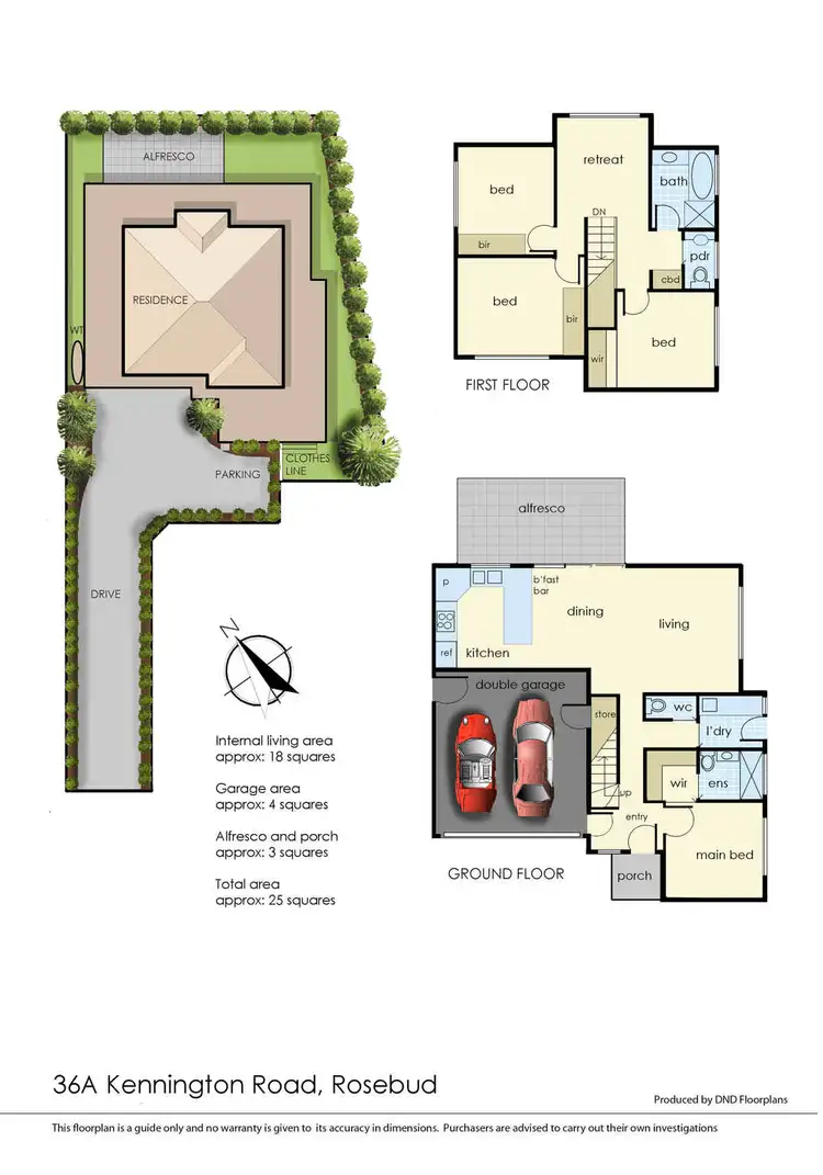 Floorplan of Homely land listing, 36A Kennington Road, Rosebud VIC 3939