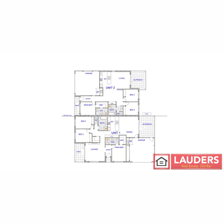 Floorplan of Homely semi-detached listing, 2/20 Bunyan Avenue, Old Bar NSW 2430
