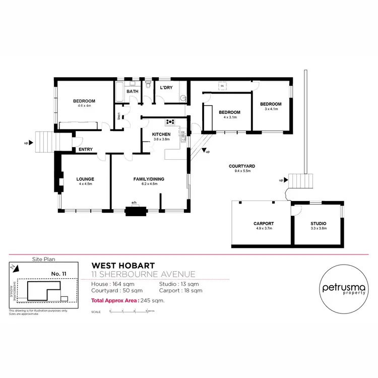 Floorplan of Homely house listing, 11 Sherbourne Avenue, West Hobart TAS 7000