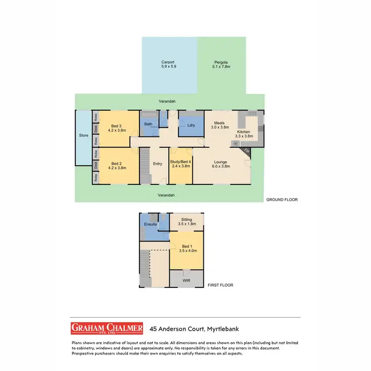 Floorplan of Homely rural property listing, 45 Anderson Court, Myrtlebank VIC 3851