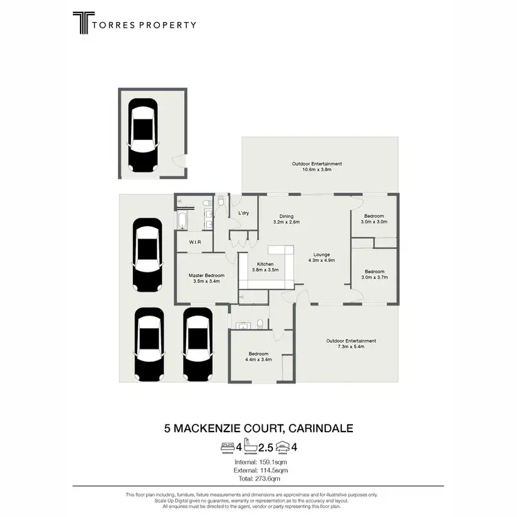 Floorplan of Homely house listing, 5 Mackenzie Court, Carindale QLD 4152