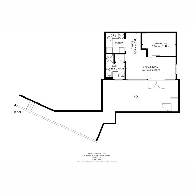 Floorplan of Homely unit listing, 7/3 Norfolk Crescent, Sandy Bay TAS 7005
