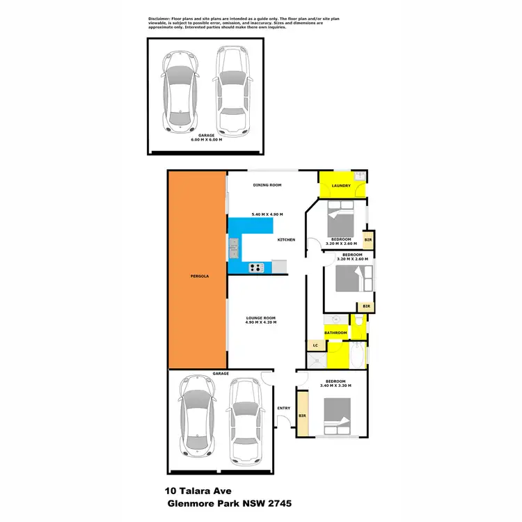 Floorplan of Homely house listing, 10 Talara Avenue, Glenmore Park NSW 2745