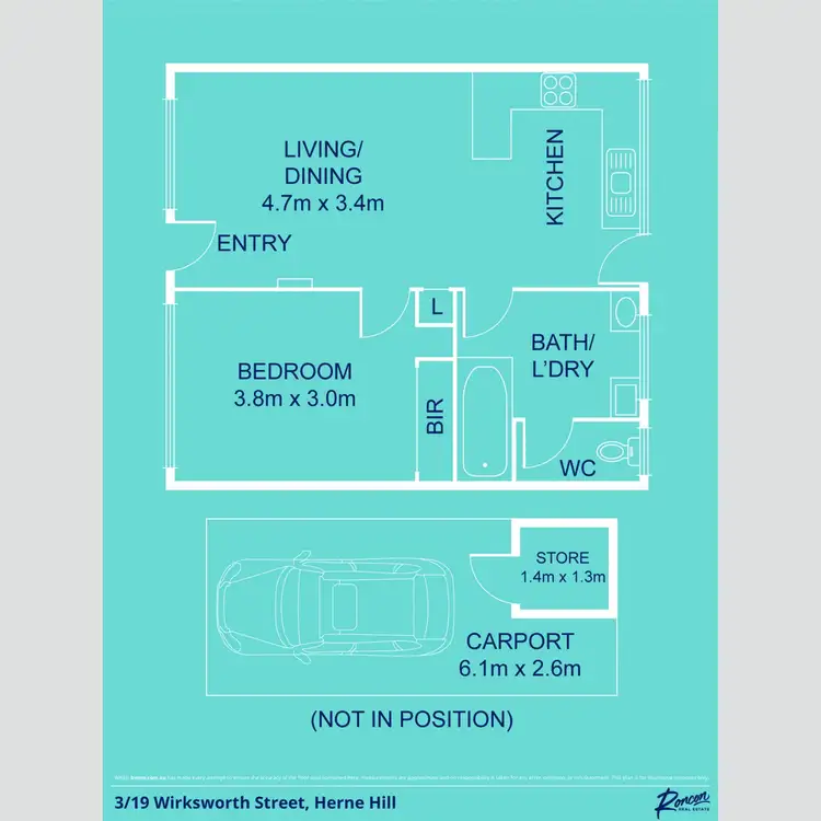 Floorplan of Homely unit listing, 3/19 Wirksworth Street, Herne Hill VIC 3218