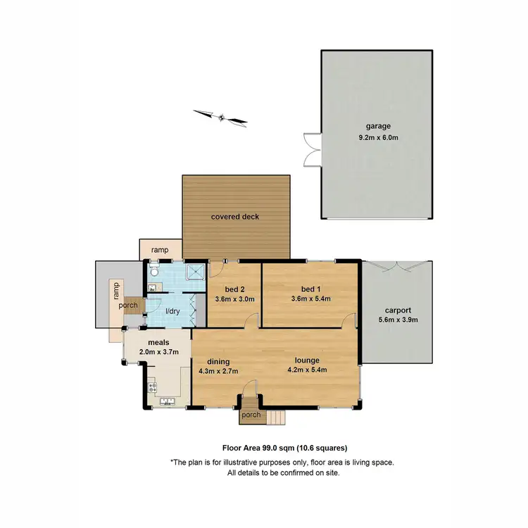 Floorplan of Homely house listing, 1 David Street, Monbulk VIC 3793