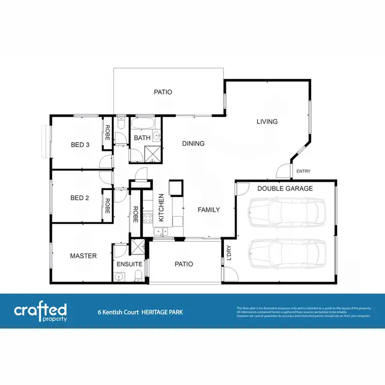 Floorplan of Homely house listing, 6 Kentish Court, Heritage Park QLD 4118